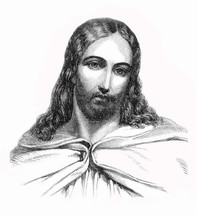 Jesus Christ, 19th century engraved depiction