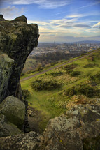 View of Edinburgh Scotland from Arthurs Seat 