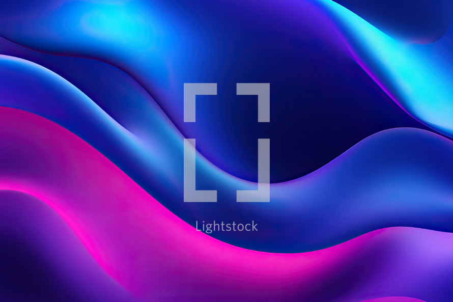 Abstract Blue Purple Wavy Background