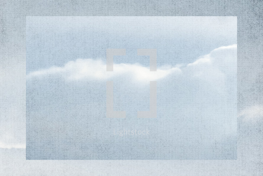 textural effect on clouds with side border frame