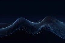 Dark Blue Abstract Digital wave Background
