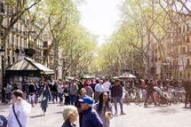 Streets of Barcelona Spain 