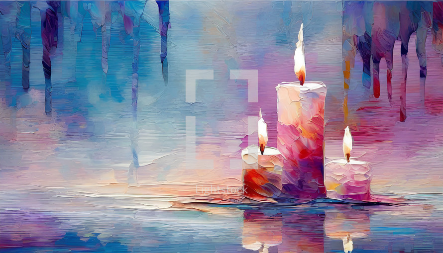 Abstract Candles