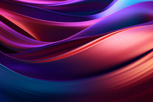 AI generated image. Abstract colorful metallic wavy background
