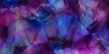 polygon shapes in purple and blue background