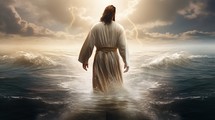 Jesus walking on water