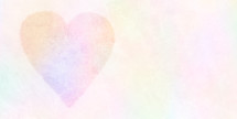 soft pastel textured heart on light background