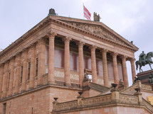 BERLIN, GERMANY - MAY 10, 2014: People visiting the Alte Nationalgalerie museum in Berlin Germany