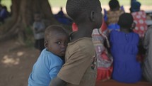 Africa Kids Walking Siblings African Black Bipoc