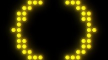 Golden Yellow Round LED Wall Lights VJ Loop : Vibrant Visuals in 4K	
