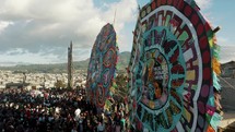 Giant Kites With Intricate Designs During The Festival In Sumpango, Sacatepéquez Guatemala. 