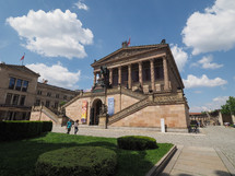 BERLIN, GERMANY - CIRCA JUNE 2016: The Alte Nationalgalerie (meaning Old National Gallery) in the Museumsinsel (meaning Museums Island)