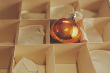 a used and lonely vintage decoration in a box