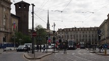 TURIN, ITALY - CIRCA APRIL 2023: The Piazza Castello square