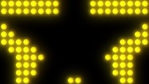 Golden Yellow Star shape LED Wall Lights VJ Loop : Vibrant Visuals in 4K	

