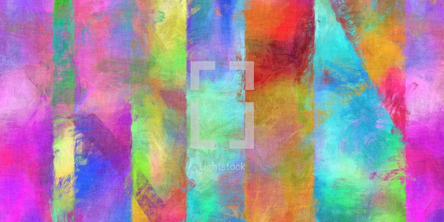 colorful canvas - multicolored sections with brush strokes