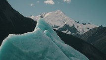 Icebergs And Mountains, Argentino Lake, Patagonia, Argentina - Low Angle	