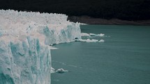 Vast Glacier In The Southwest of Argentine Patagonia At Los Glaciares National Park. Tracking Shot	