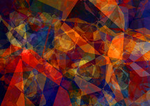 dark blue rich red orange polygon abstract