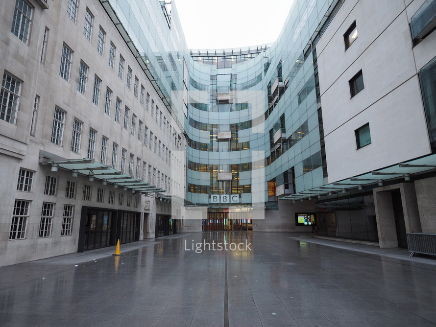 LONDON, UK - CIRCA JUNE 2016: BBC Broadcasting House headquarters of the British Broadcasting Corporation in Portland Place