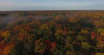 Fall Colors Aerial Morning