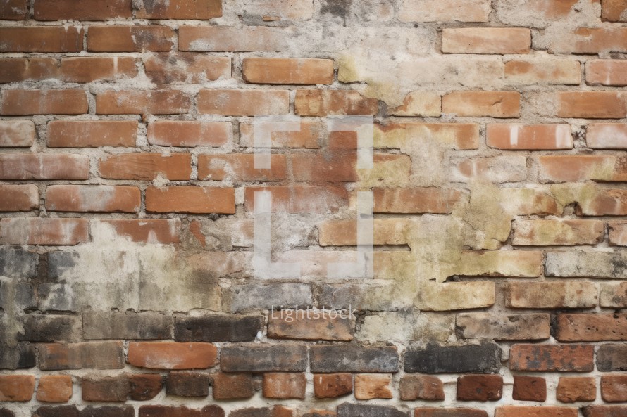 Brick Wall Weathered Surface Texture Background