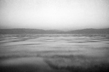 The Dead Sea - Black and white