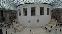 LONDON, UK - CIRCA SEPTEMBER 2019: The Great Court at the British Museum designed by architect Lord Norman Foster