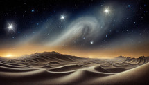 Night Desert Illustration 