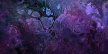 Marbled design with galaxy effect in black, purple, blue