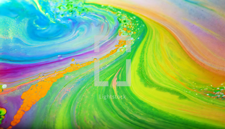 abstract swirling paint effect