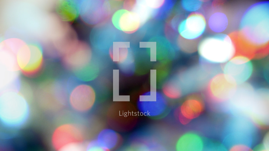 glow of lights with bokeh effect, abstract background