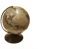 globe on a white background 