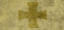 Yellow, Maltese style cross