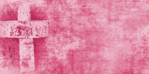 Light pink cross textural background.