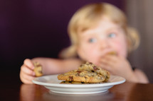 girl eating cookies 