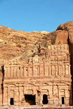 ancient monastery, historic site in Petra, Jordan 