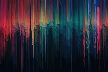 Colorful Digital Glitch Effect Background