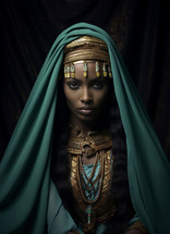 A striking image of the Queen of Sheba 