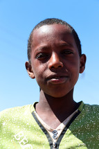 face of a boy in Ethiopia 