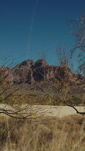 Vertical desert landscape