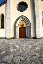 church doors in Italy 