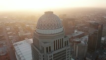 Aerial Louisville Kentucky Skyline 