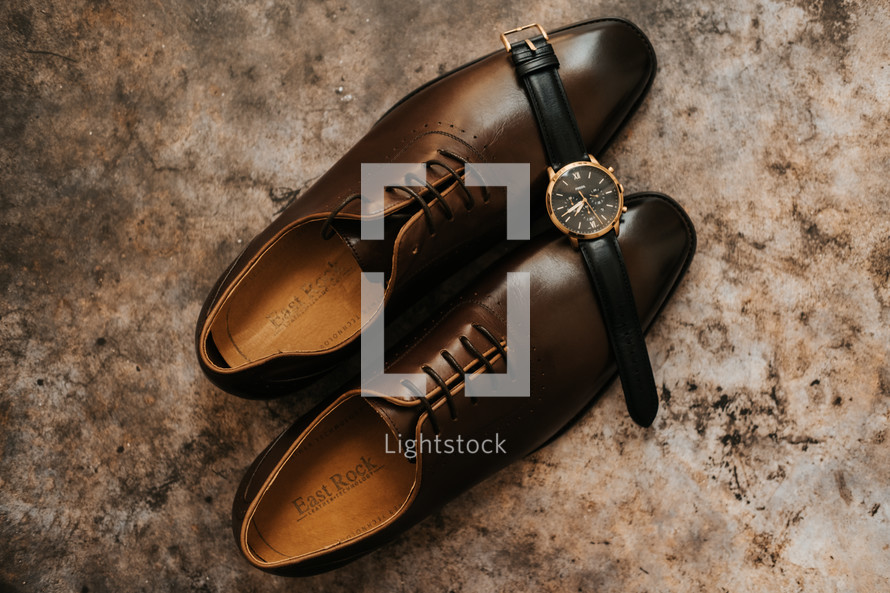watch on dress shoes 