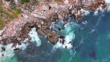 South Africa aerial cinematic drone Coastline Chapman Peak 