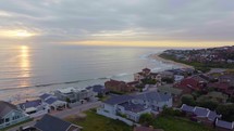 South Africa drone aerial Jeffreys Bay surf town s