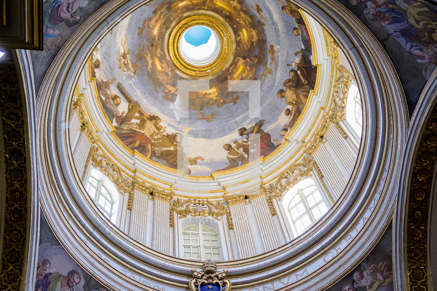 Cathedral Dome with Fresco Painting