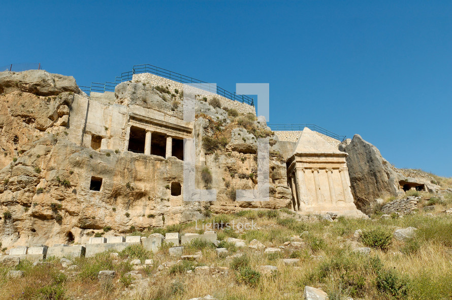 The Tombs of Benei, Hezir, and Zechariah.