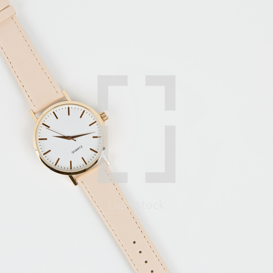 women's watch on white 