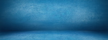 Light Blue Grunge Room Background Horizontal Texture